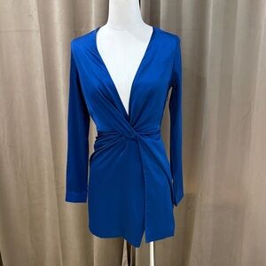 Fashion Nova Royal Blue Long Sleeve Dress
